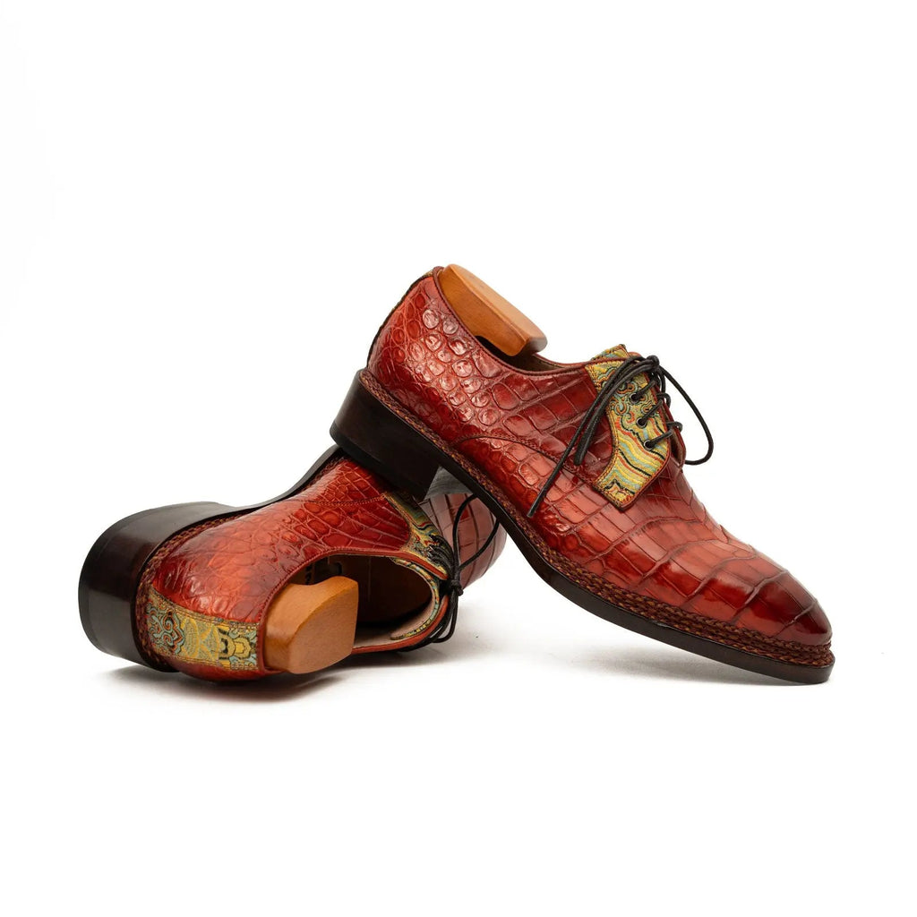 Genuine Alligator Norwegian Welt Derby DIVINCH