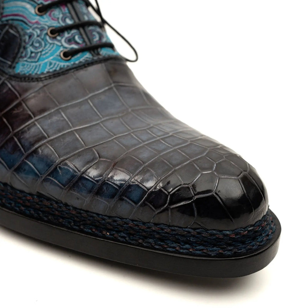 Genuine Alligator Norwegian Welt Oxford DIVINCH