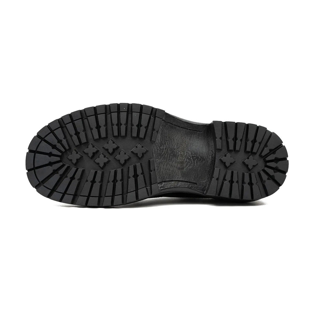 Genuine Crocodile Leather Men's Derby Brogues Black DIVINCH