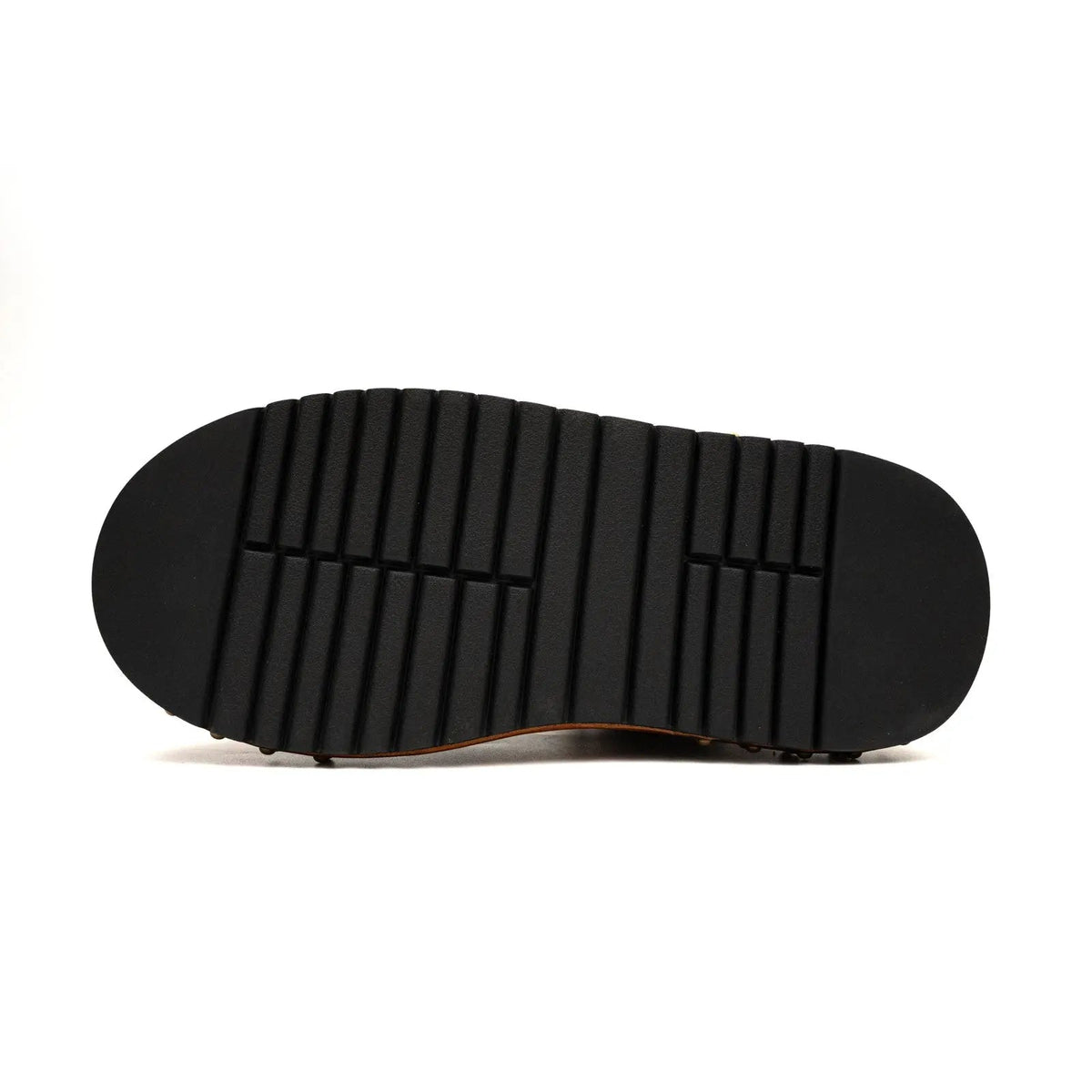 Amber Yellow-Orange Studded Textured Platform Sneaker