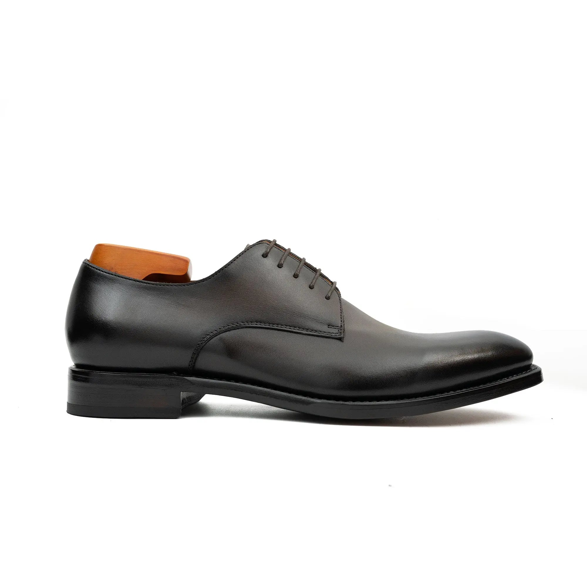 Goodyear Handmade Leather Derby Shoes coffee DIVINCH