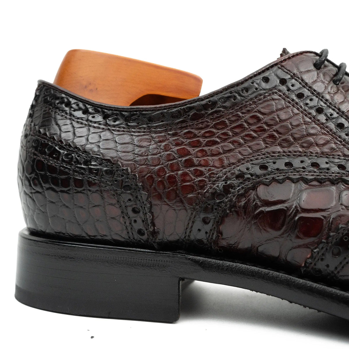 Goodyear Nile Crocodile Leather Derby Shoes Divinch