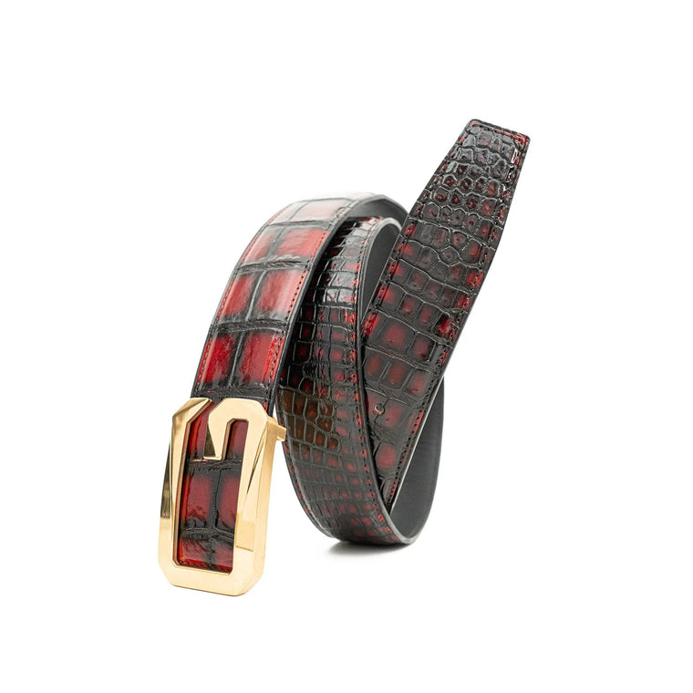 Handcrafted Alligator Leather Belts DVG02