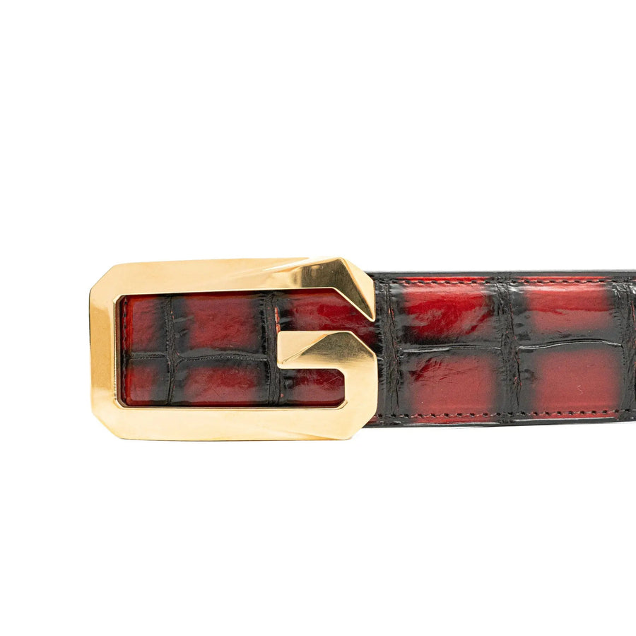 Handcrafted Alligator Leather Belts DVG02 Divinch