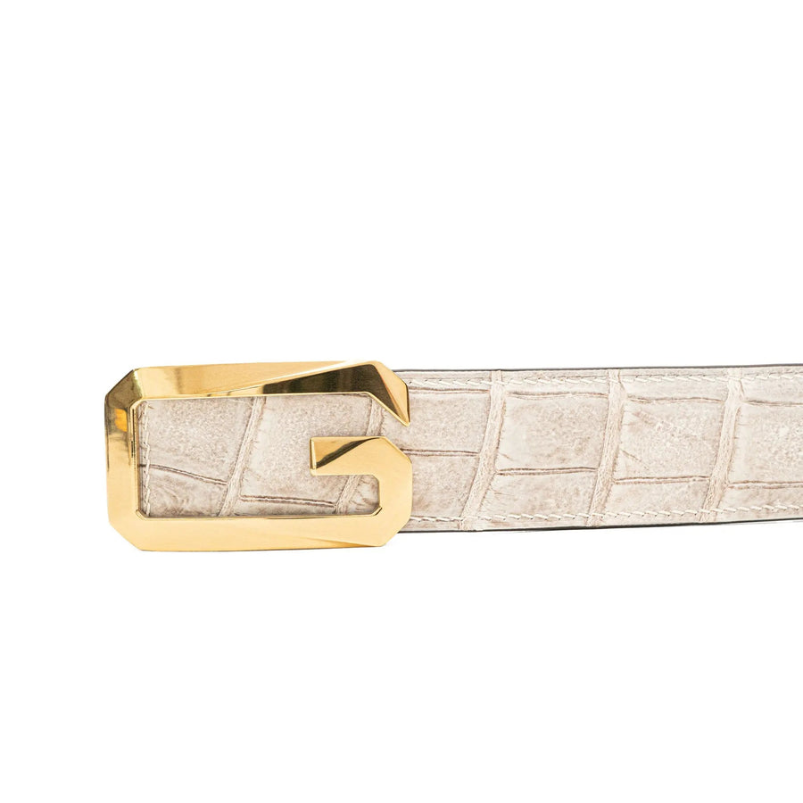 Handcrafted Alligator Leather Belts DVG09 Divinch
