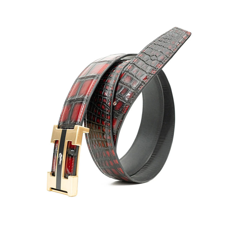 Handcrafted Alligator Leather Belts DVG101