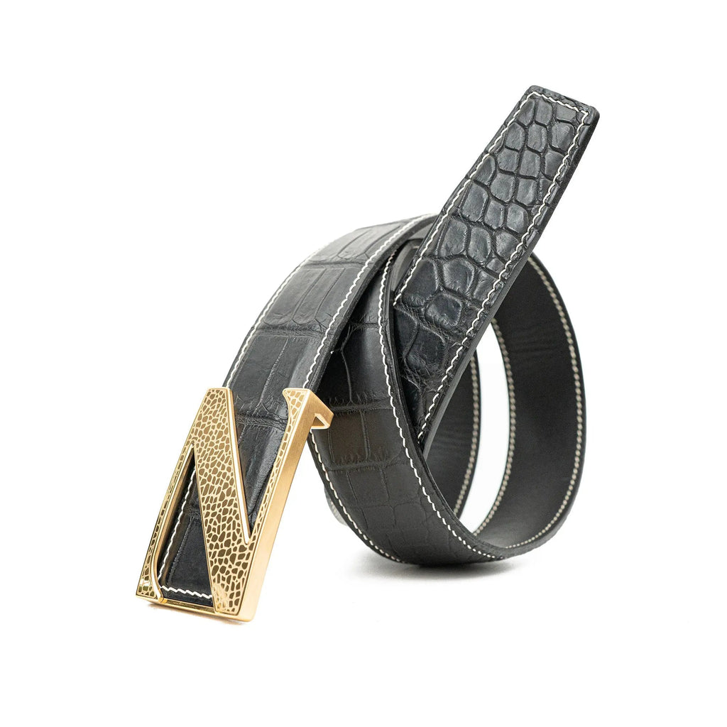 Handcrafted Alligator Leather Belts DVG128 Divinch