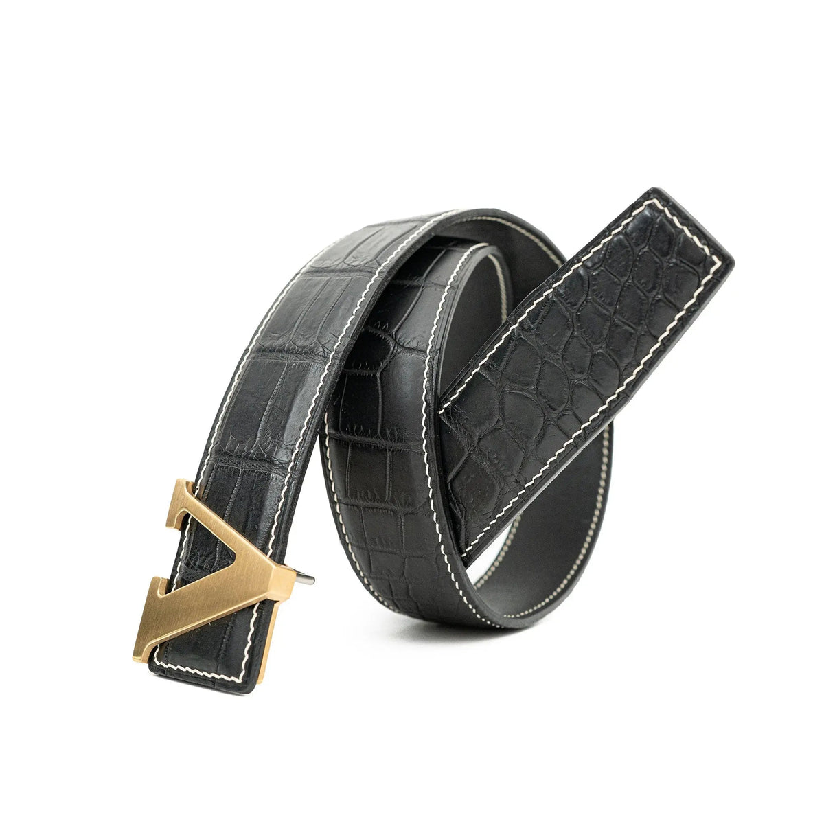Handcrafted Alligator Leather Belts DVG159 Divinch
