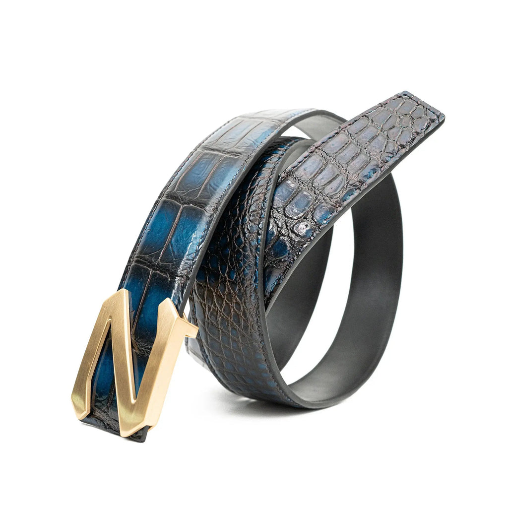 Handcrafted Alligator Leather Belts DVG205 Divinch