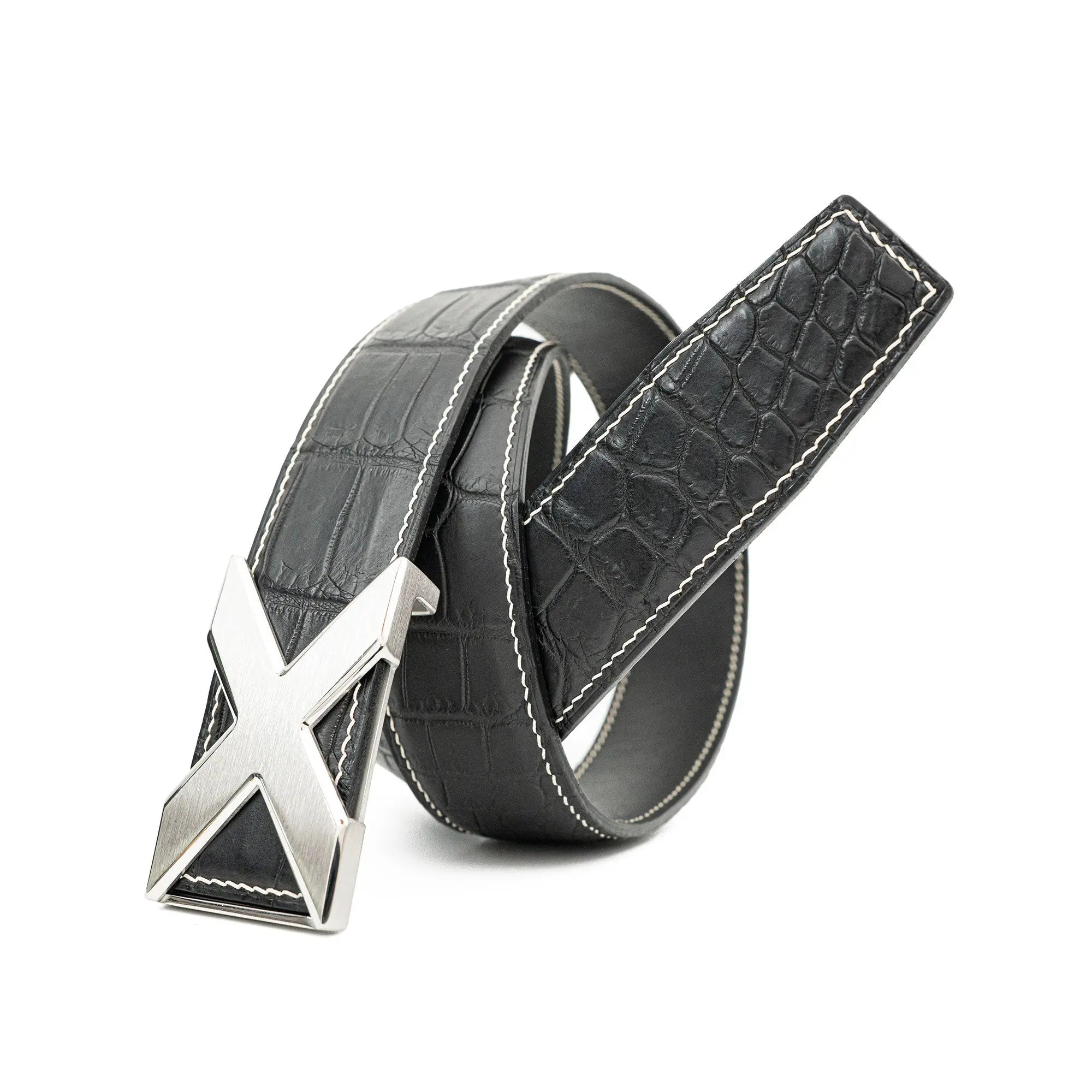 Handcrafted Alligator Leather Belts DVG2121 Divinch