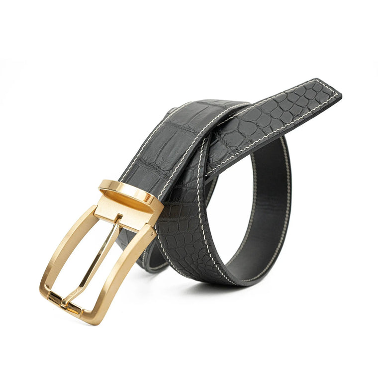 Handcrafted Alligator Leather Belts DVG273