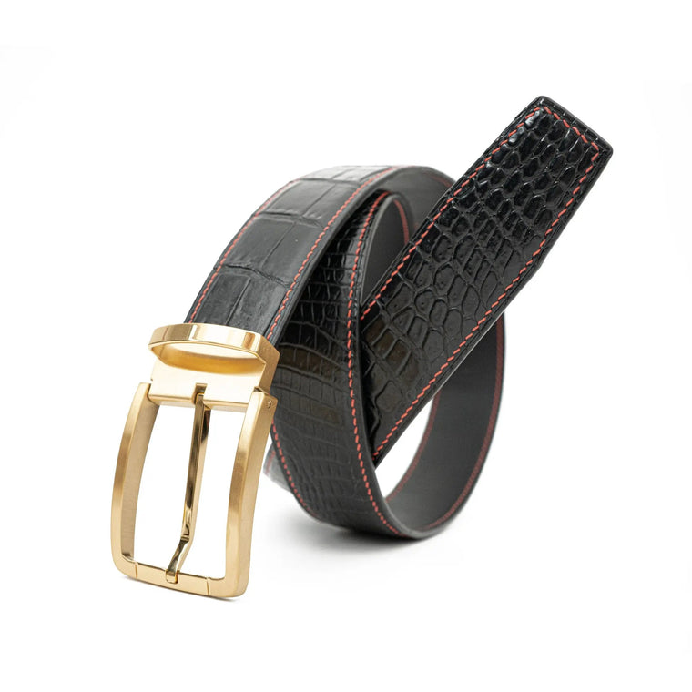 Handcrafted Alligator Leather Belts DVG291