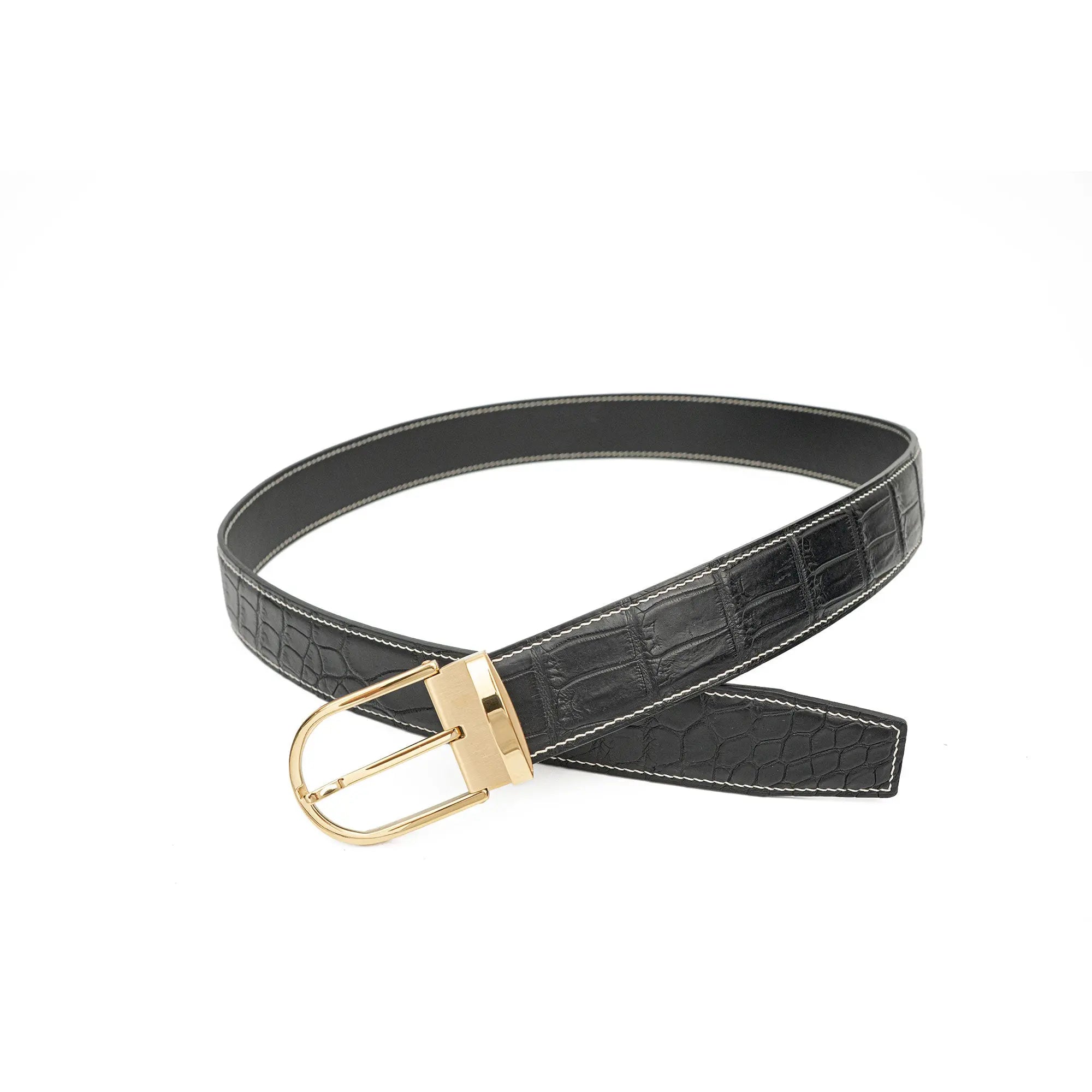 Handcrafted Alligator Leather Belts DVG304 Divinch