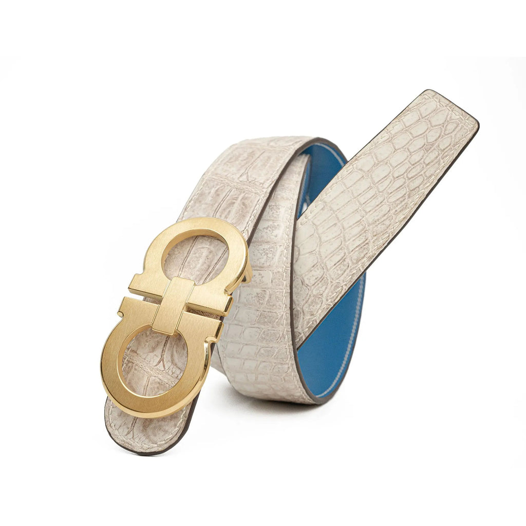 Handcrafted Alligator Leather Belts DVG352 Divinch