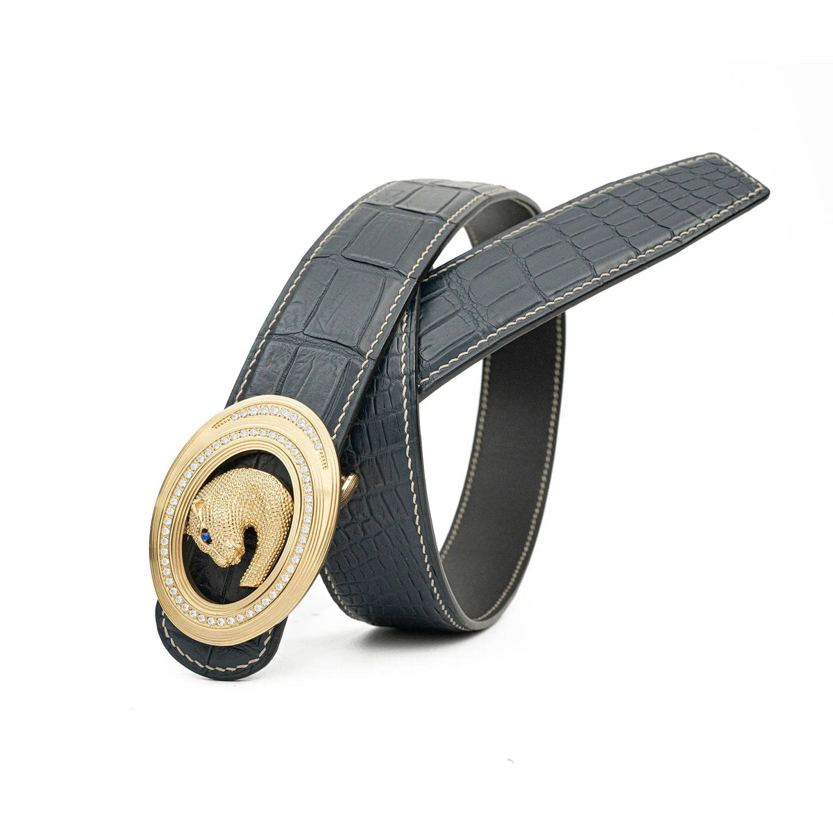 Handcrafted Alligator Leather Belts DVG359 Divinch