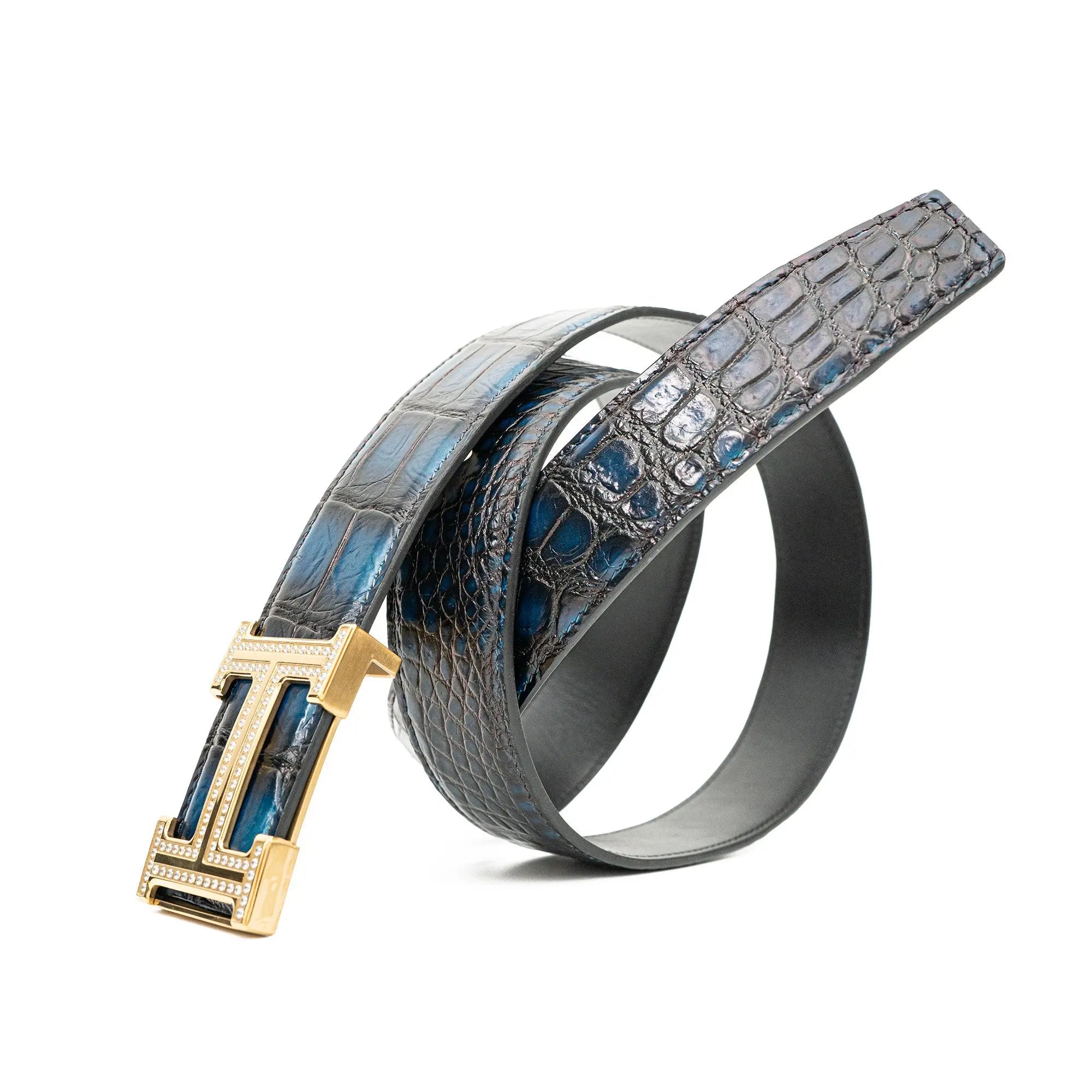Handcrafted Alligator Leather Belts DVG86 Divinch