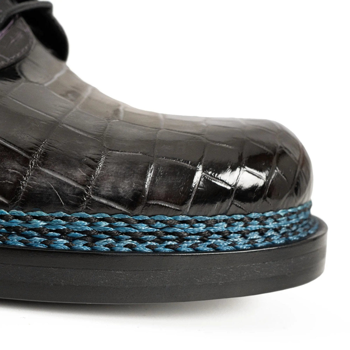 Handcrafted Nile Crocodile Derby Shoes ??¨¬C Norwegian Stitch DIVINCH