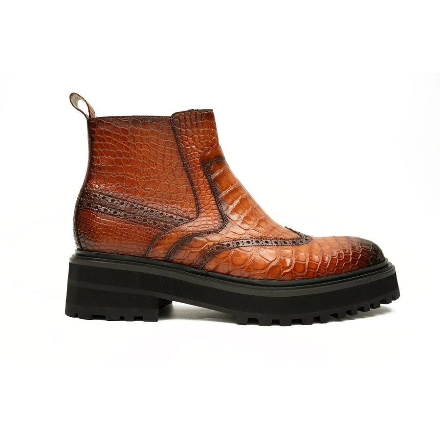 Handmade Nile Crocodile Chelsea Boots DIVINCH