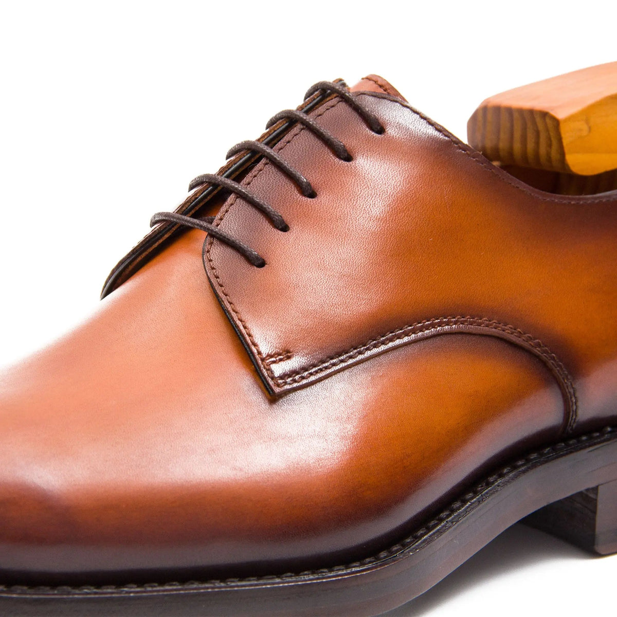 Goodyear handmade genuine leather outsole derby shoes DIVINCH