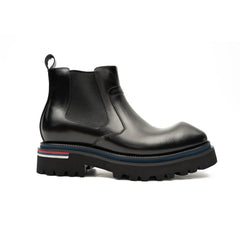 Luxury Black Leather Chelsea Boots DIVINCH