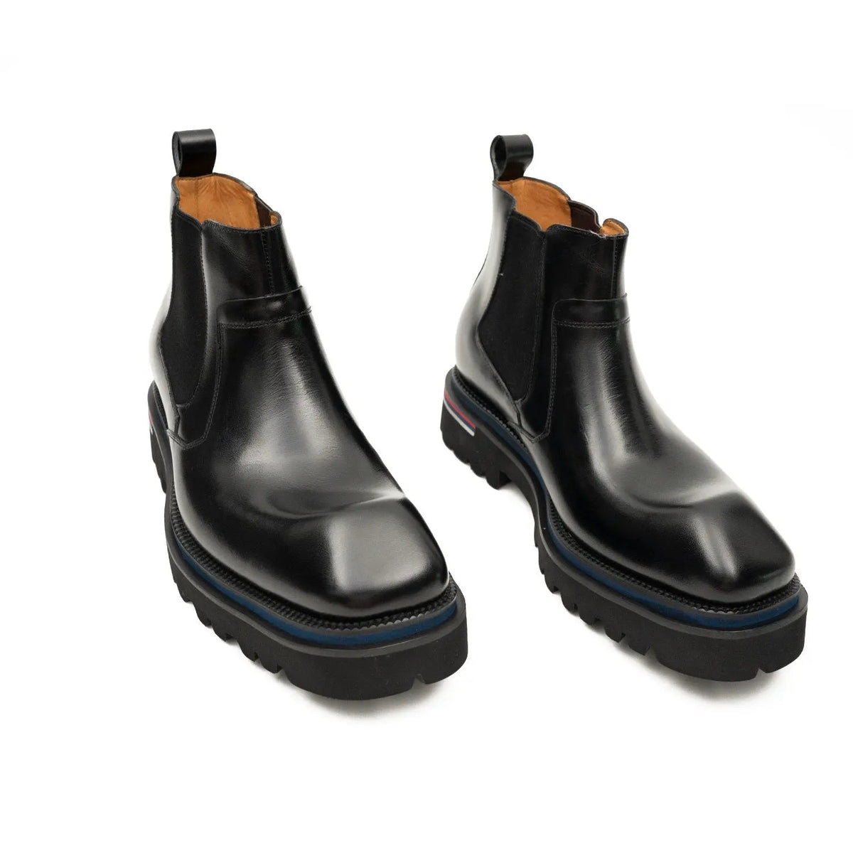 Luxury Black Leather Chelsea Boots DIVINCH