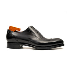 Men's Black Brogue Oxford Shoes DIVINCH
