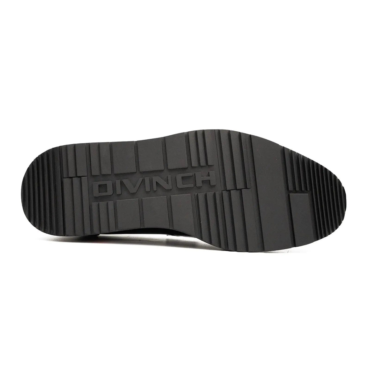 Men's Black Leather Loafers Divinch