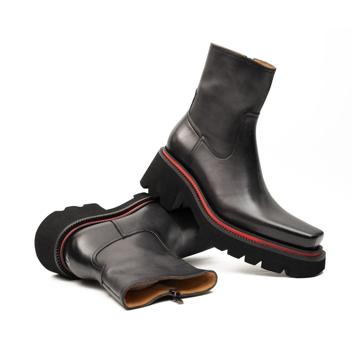 Men's Calfskin Thick - Sole Chelsea Boots DIVINCH