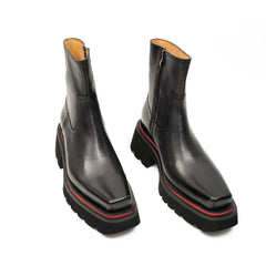 Men's Calfskin Thick - Sole Chelsea Boots DIVINCH