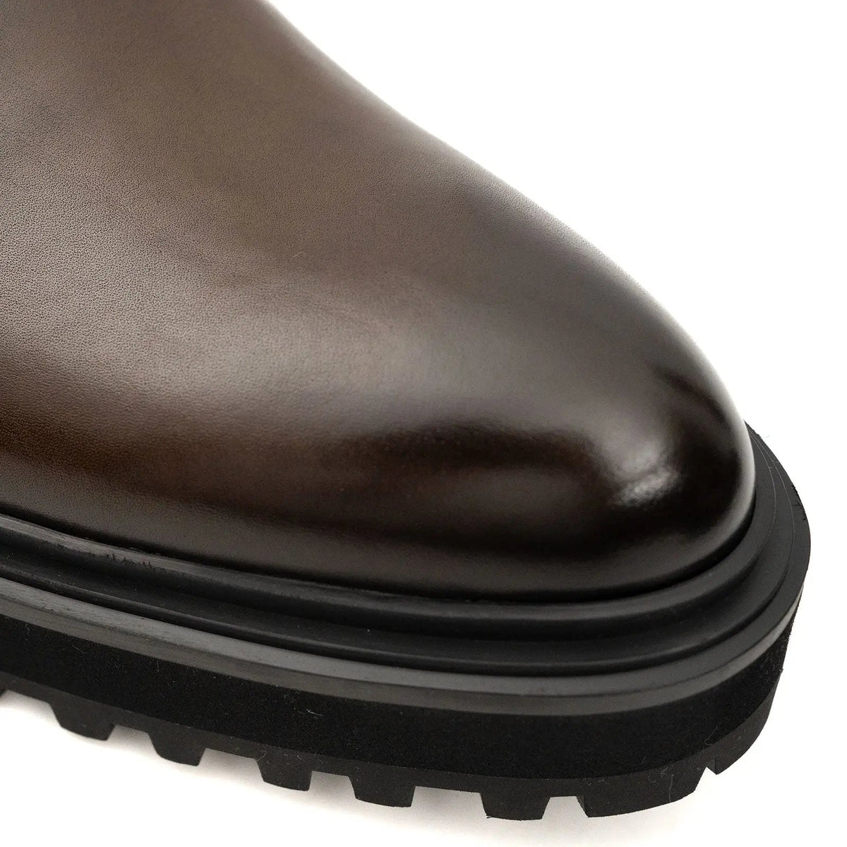 Brown Calf Leather Chelsea Boots