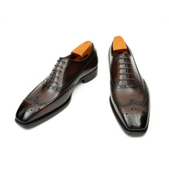 Men's Goodyear Welted Brogue Oxford Shoes Divinch