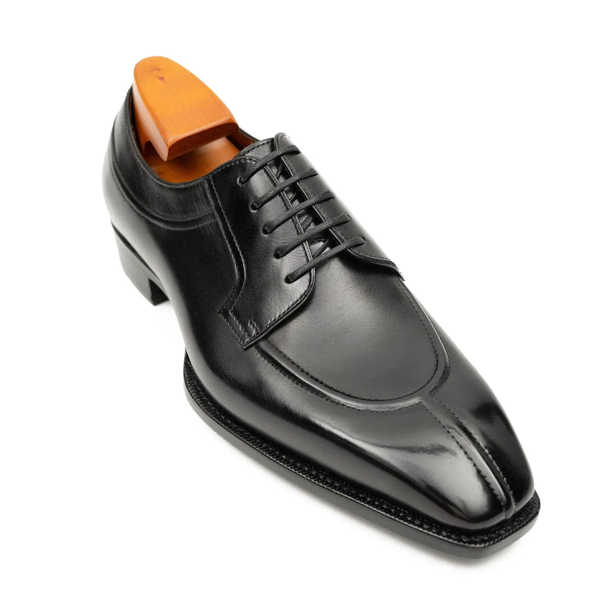 Men's Goodyear Welted Italian Calfskin Dress Shoes Black Divinch