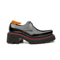 Men's Patent Leather Derby Shoes with Chunky Sole Divinch