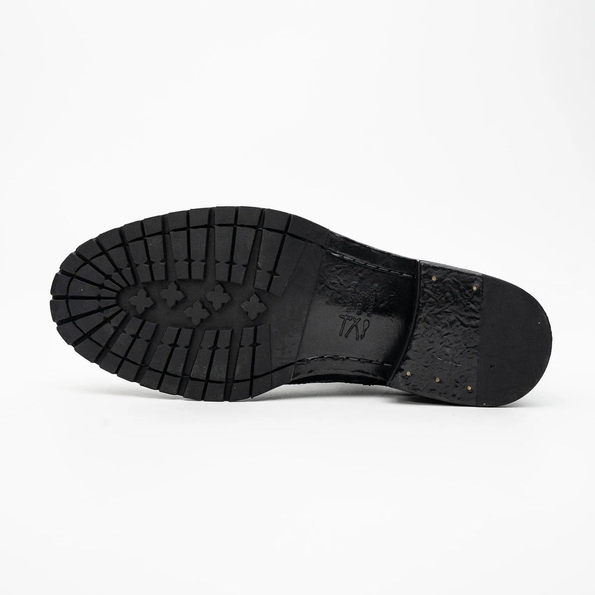 Midnight Navy Washed Leather Lug Derby DIVINCH