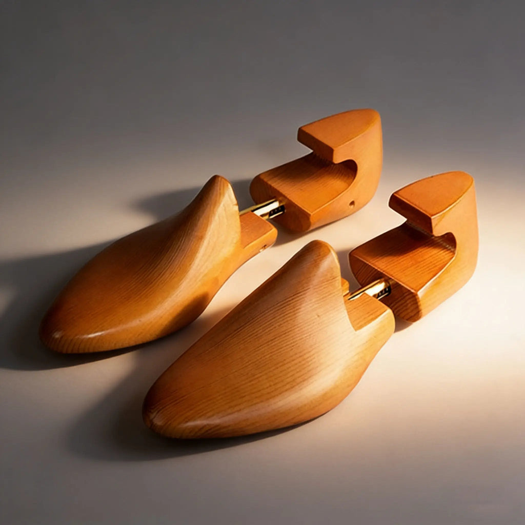 Rounded Shoe Tree with Metal Connecting Mechanism
