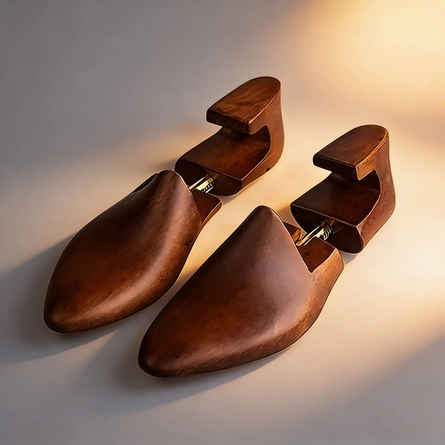 Rounded Shoe Tree with Metal Connecting Mechanism