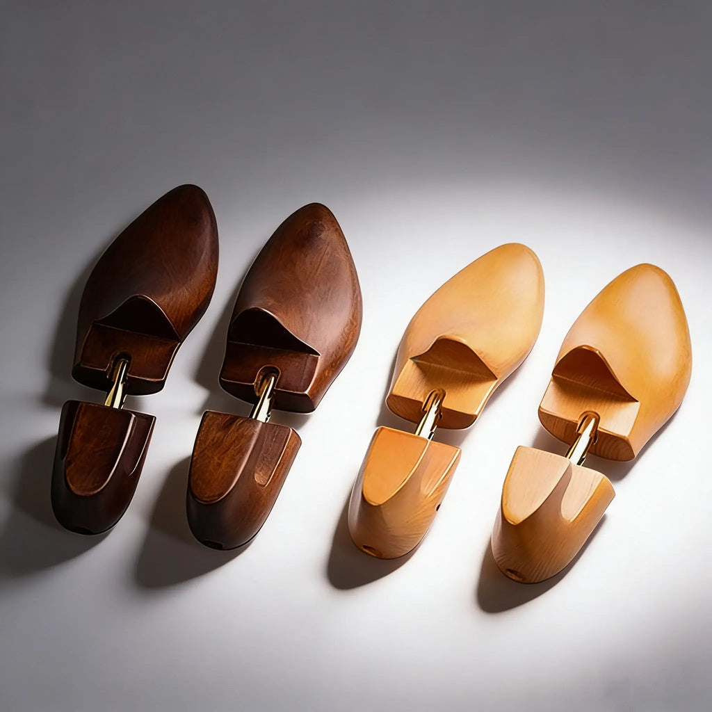 Rounded Shoe Tree with Metal Connecting Mechanism