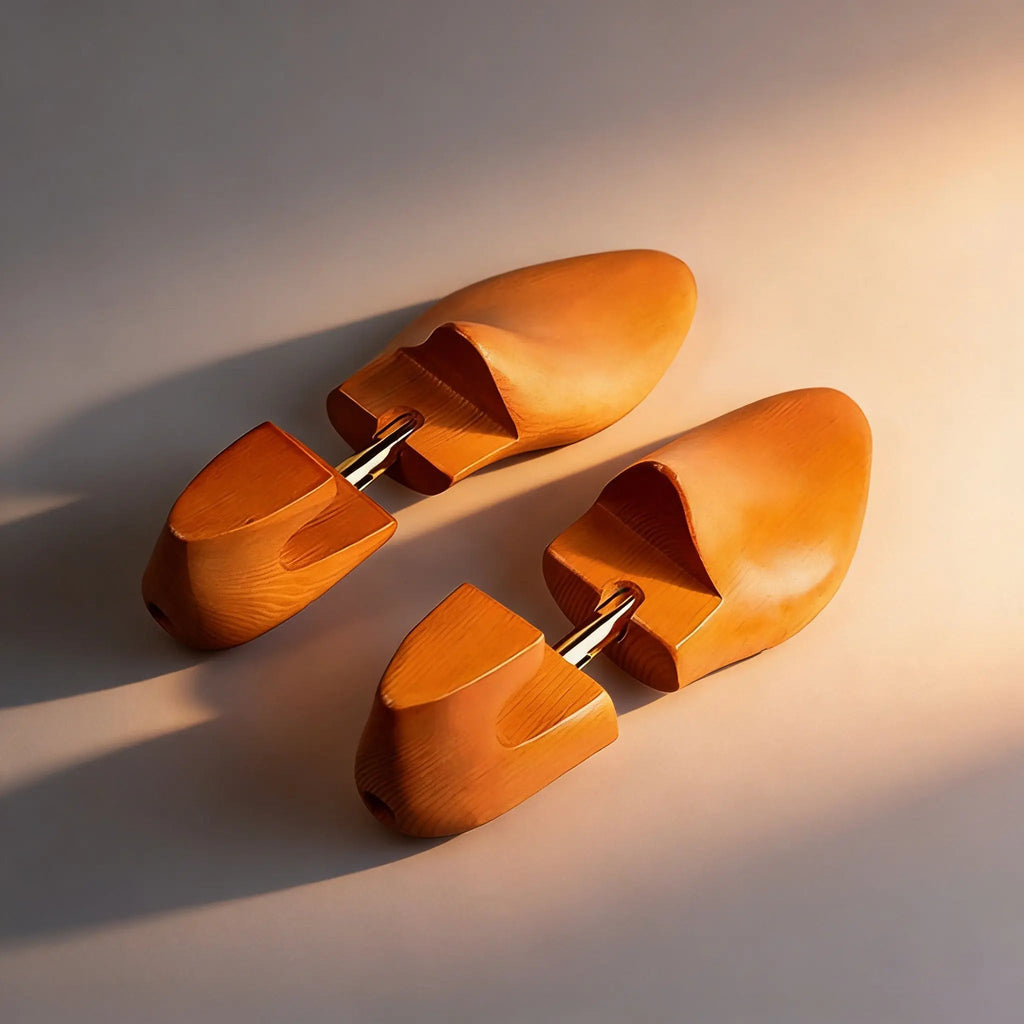 Rounded Shoe Tree with Metal Connecting Mechanism