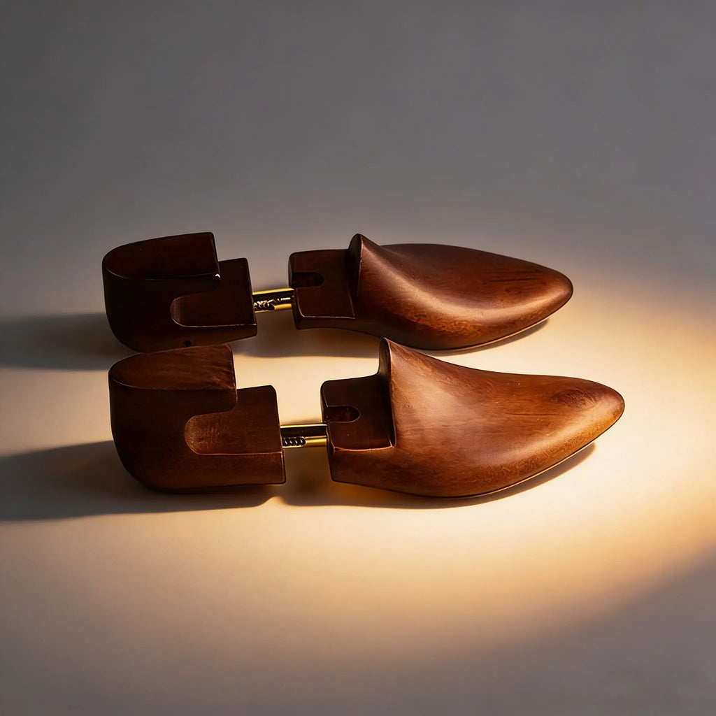 Rounded Shoe Tree with Metal Connecting Mechanism