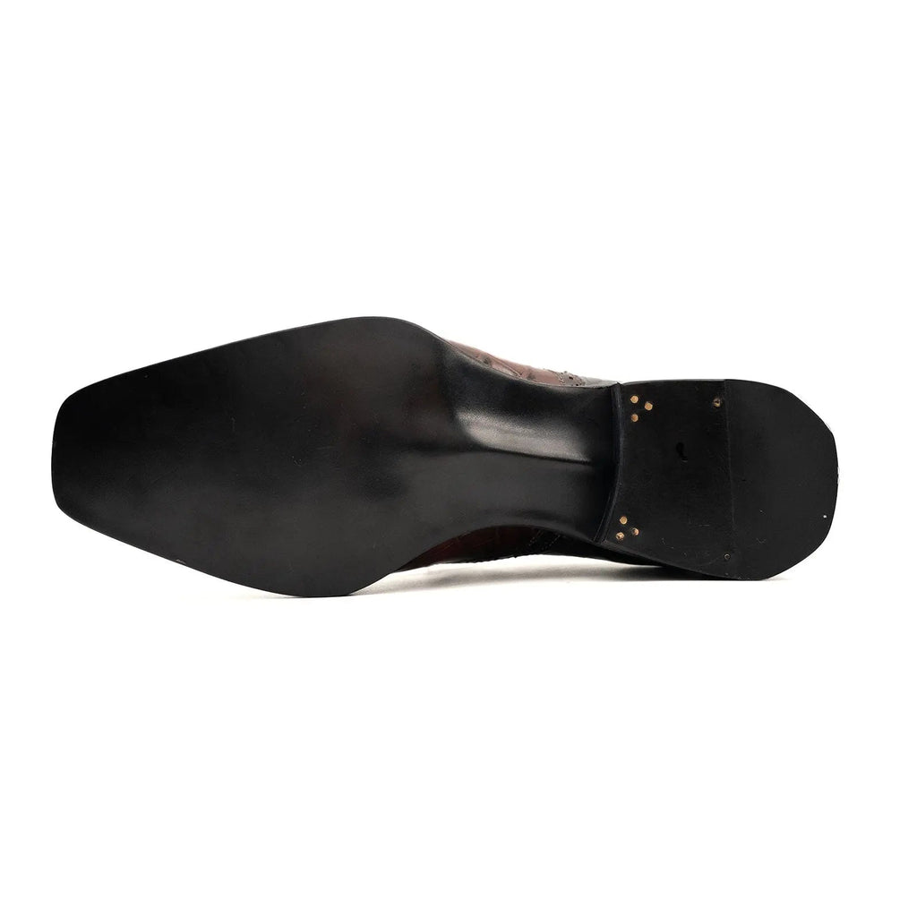 Nile Croc Buckle Wingtip Derby DIVINCH