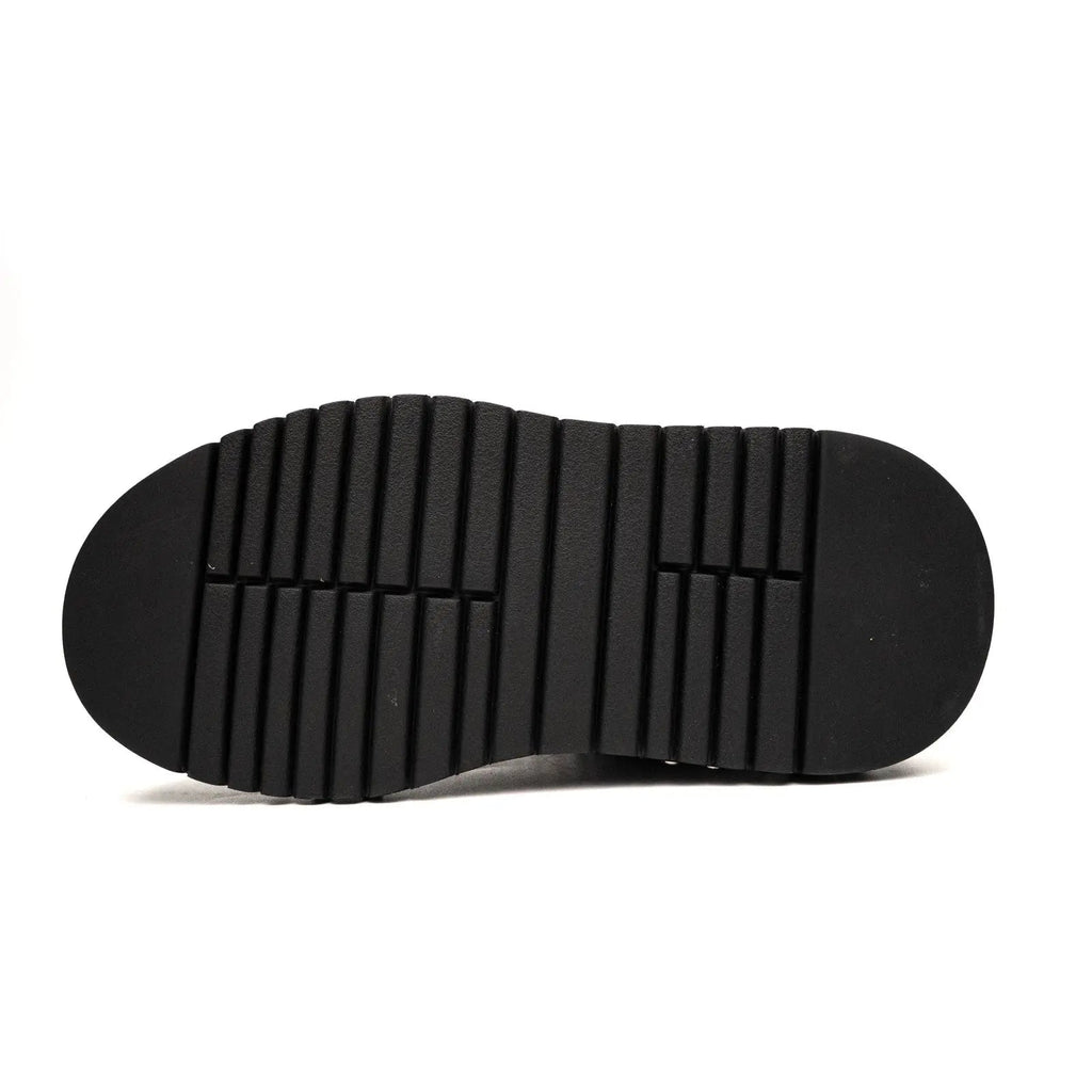 Green and Black Densely Studded Platform Sneaker