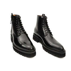 Platform Patent Combat Boots DIVINCH