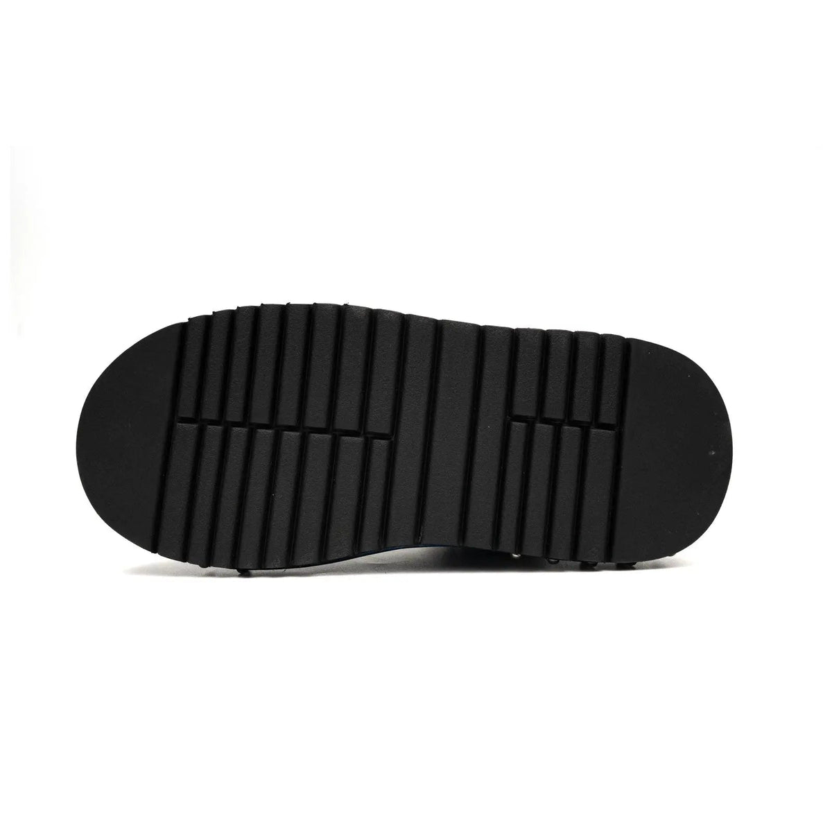 Blue and Black Platform Sneaker with Stud Rows