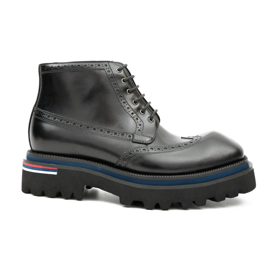 Side - Zipper Martin Boots 3016B Black DIVINCH
