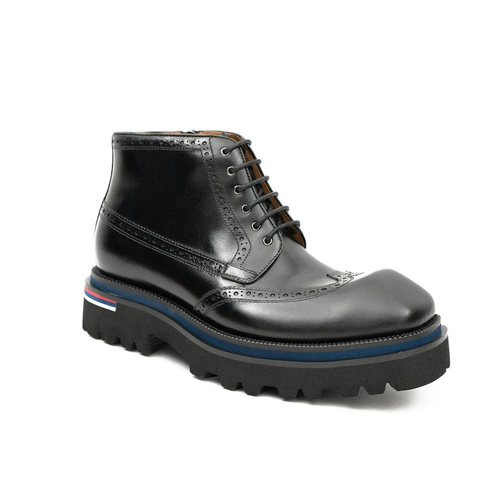 Side - Zipper Martin Boots 3016B Black DIVINCH