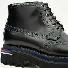 Side - Zipper Martin Boots 3016B Black DIVINCH