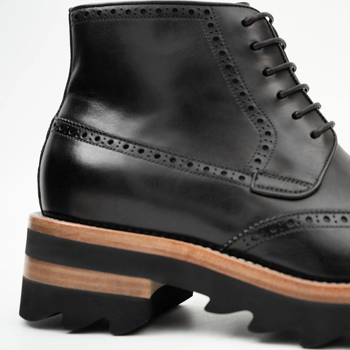 Side - Zipper Martin Boots Black DIVINCH