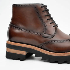 Side - Zipper Martin Boots Coffe DIVINCH