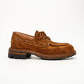 Tan Washed Horsehide Moc Shoes DIVINCH