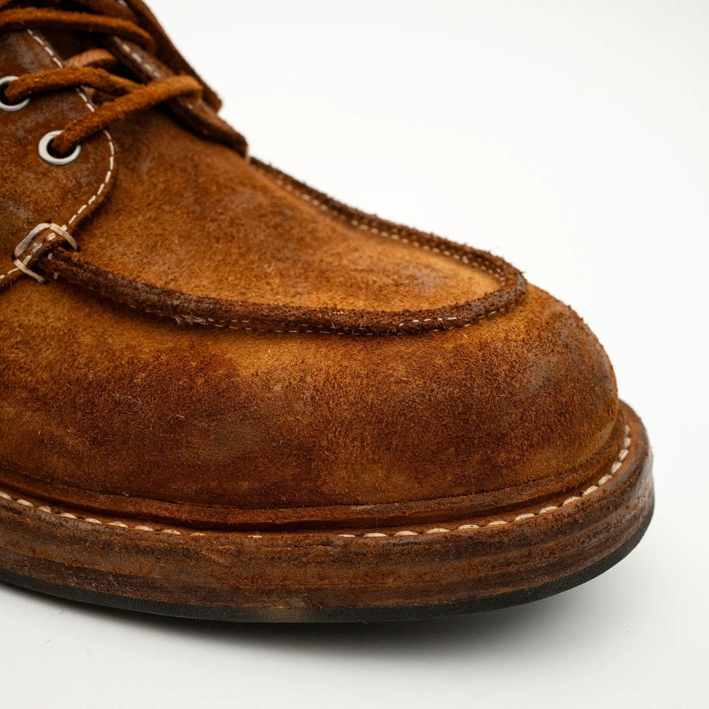 Tan Washed Horsehide Moc Shoes DIVINCH